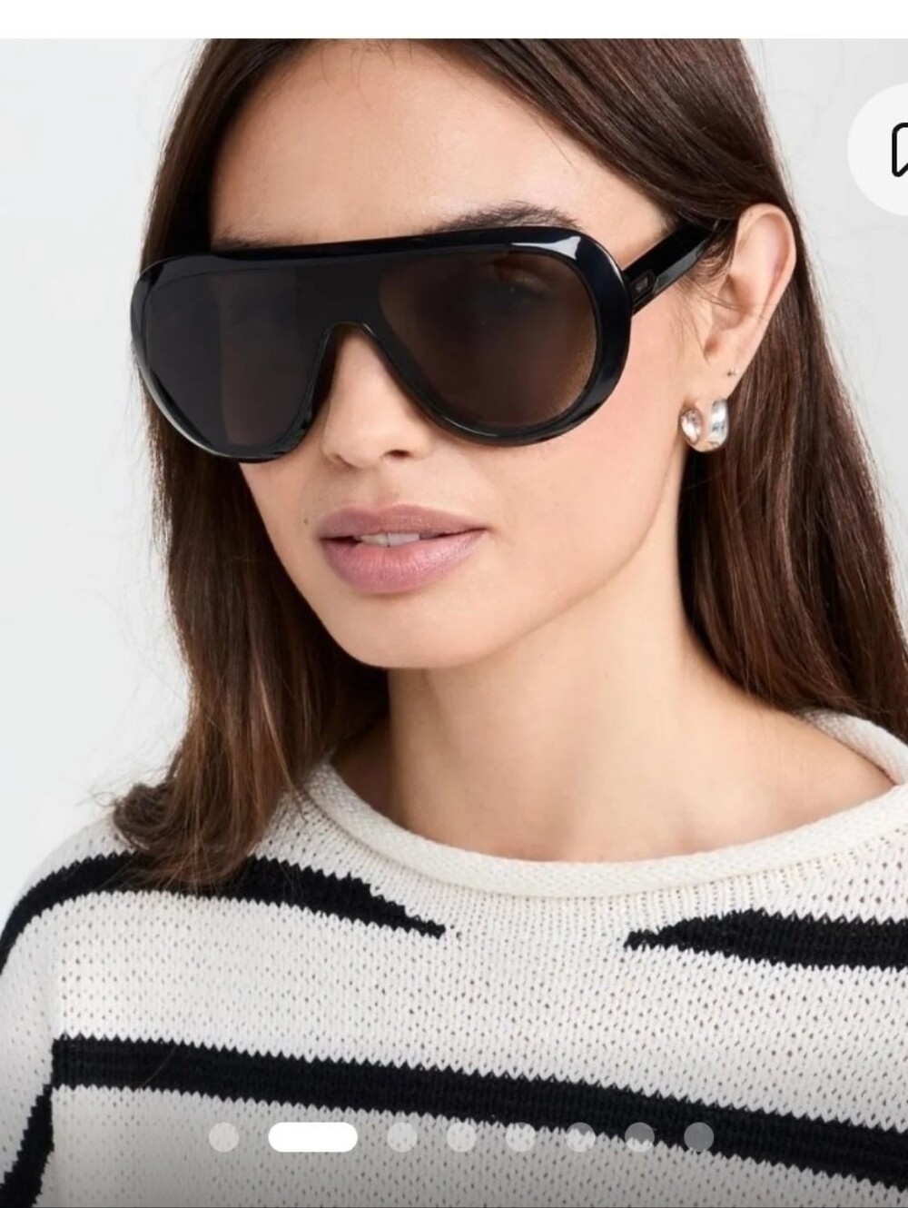 Quay "Set List Aviator" Sunglasses Black Lens - Picture 2 of 8
